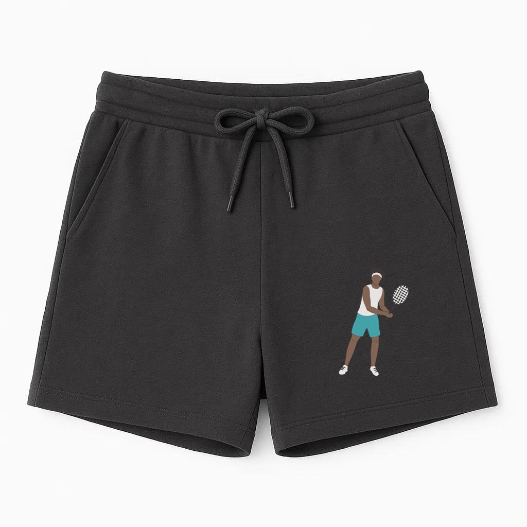 Black Man With A Tennis Racket In His Hands Short