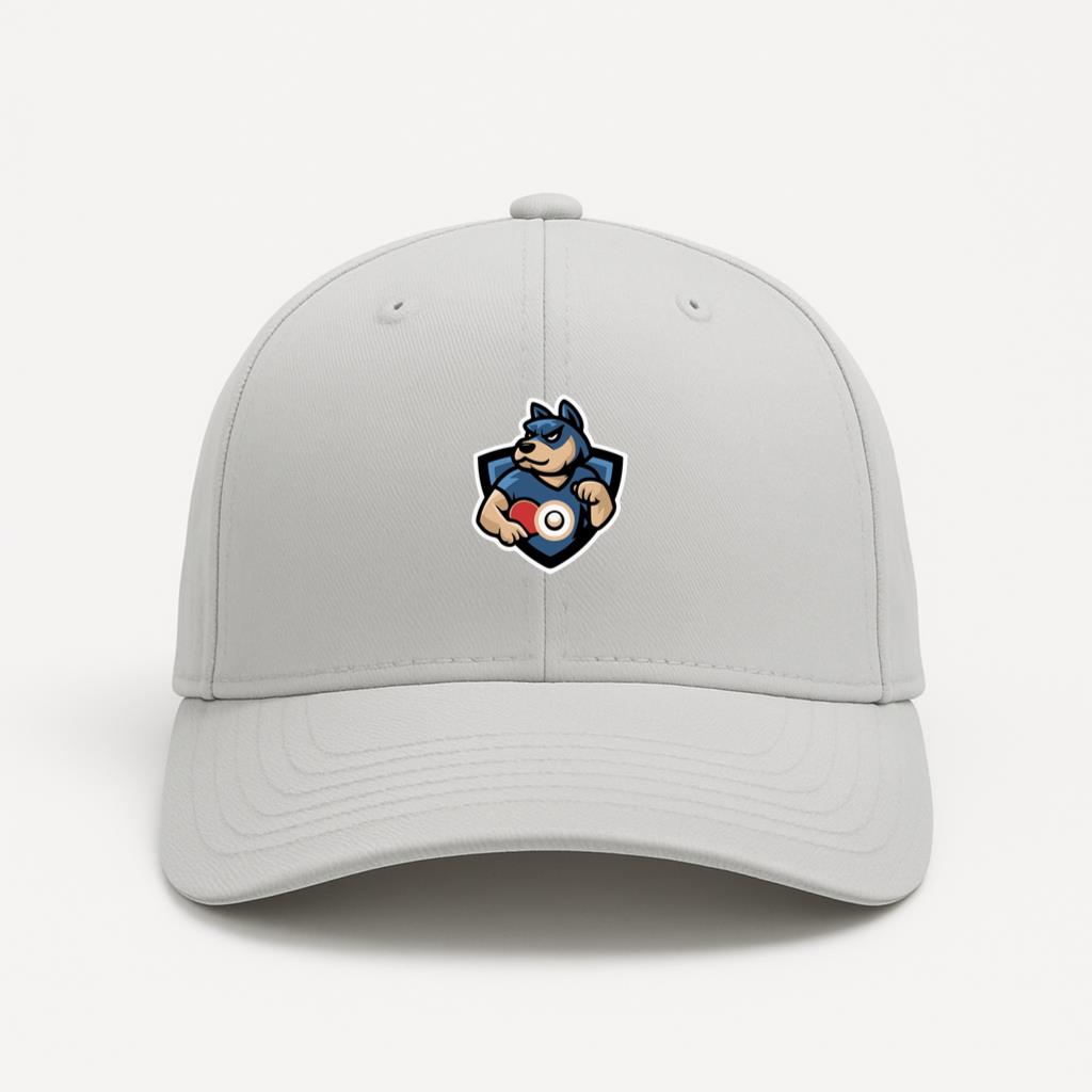 Dog Table Tennis Confident Cartoon Style Cap