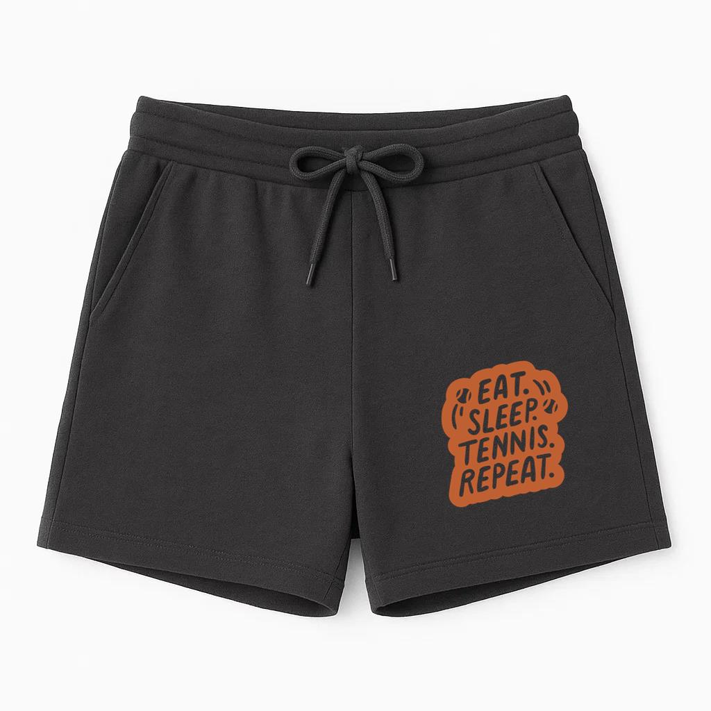 Eat Sleep Tennis Repeat Sticker Short