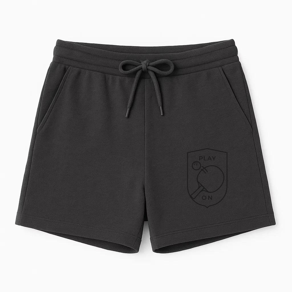 Game On Tennis Ball Racket Badge Stroke Short