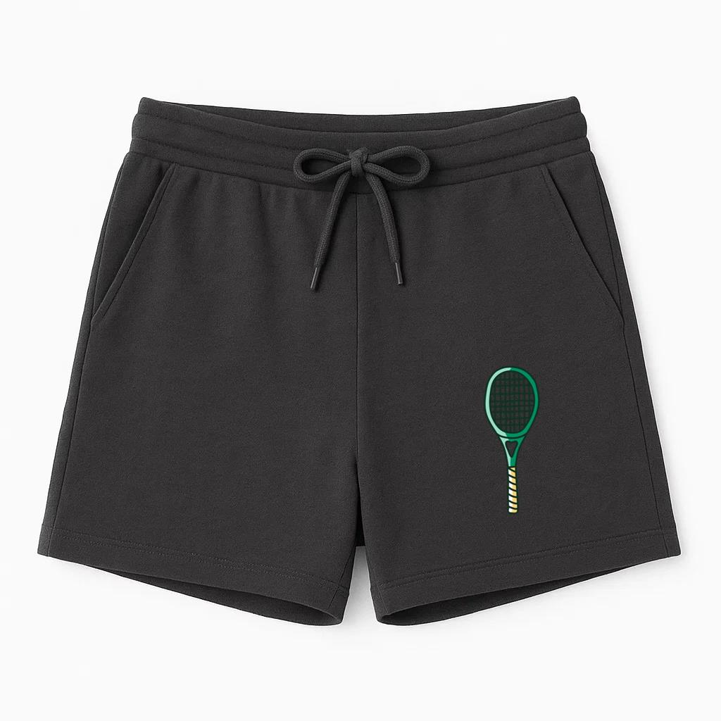 Green Tennis Racquet Doodle Short