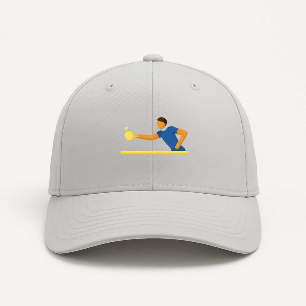 Man Playing Table Tennis Sport Cap