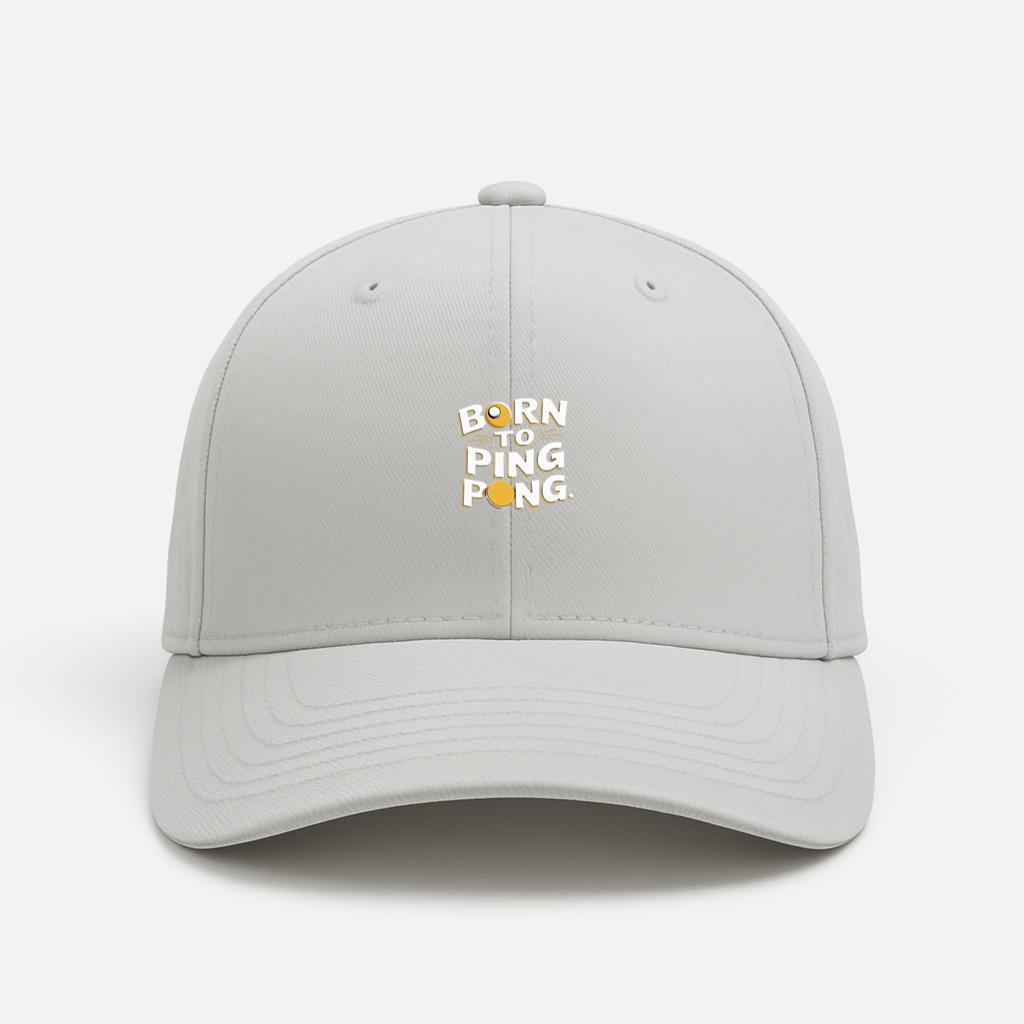 Player Confident Table Tennis Cartoon Style Cap
