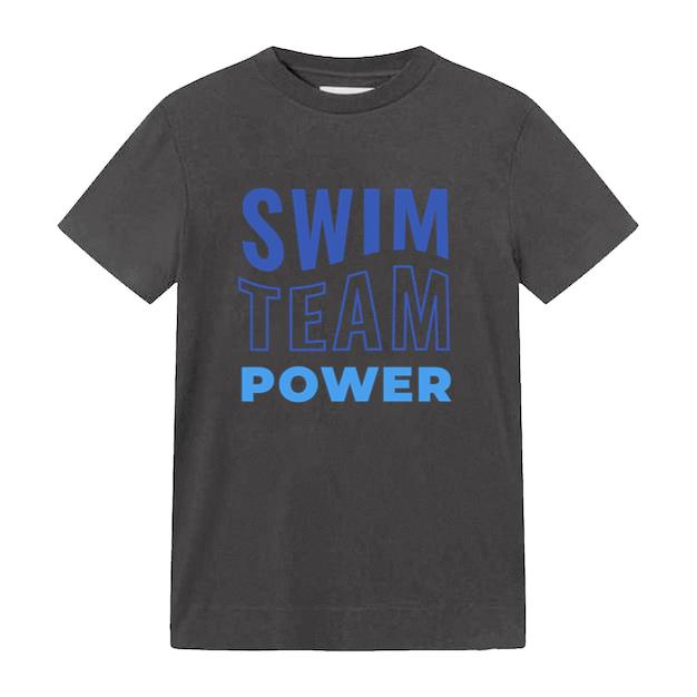 Swim Team Power Design Swim T-Shirt