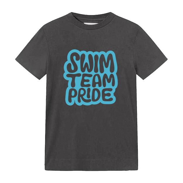Swim Team Pride Design Swim T-Shirt