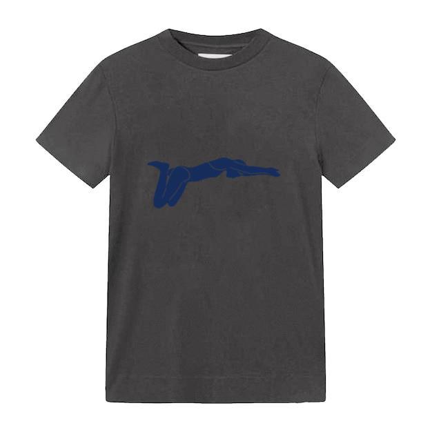 Swimming People Pose Silhouette T-Shirt