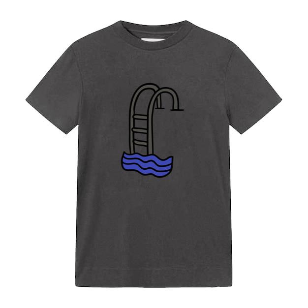 Swimming Pool Ladder Hand Drawn Swimming T-Shirt