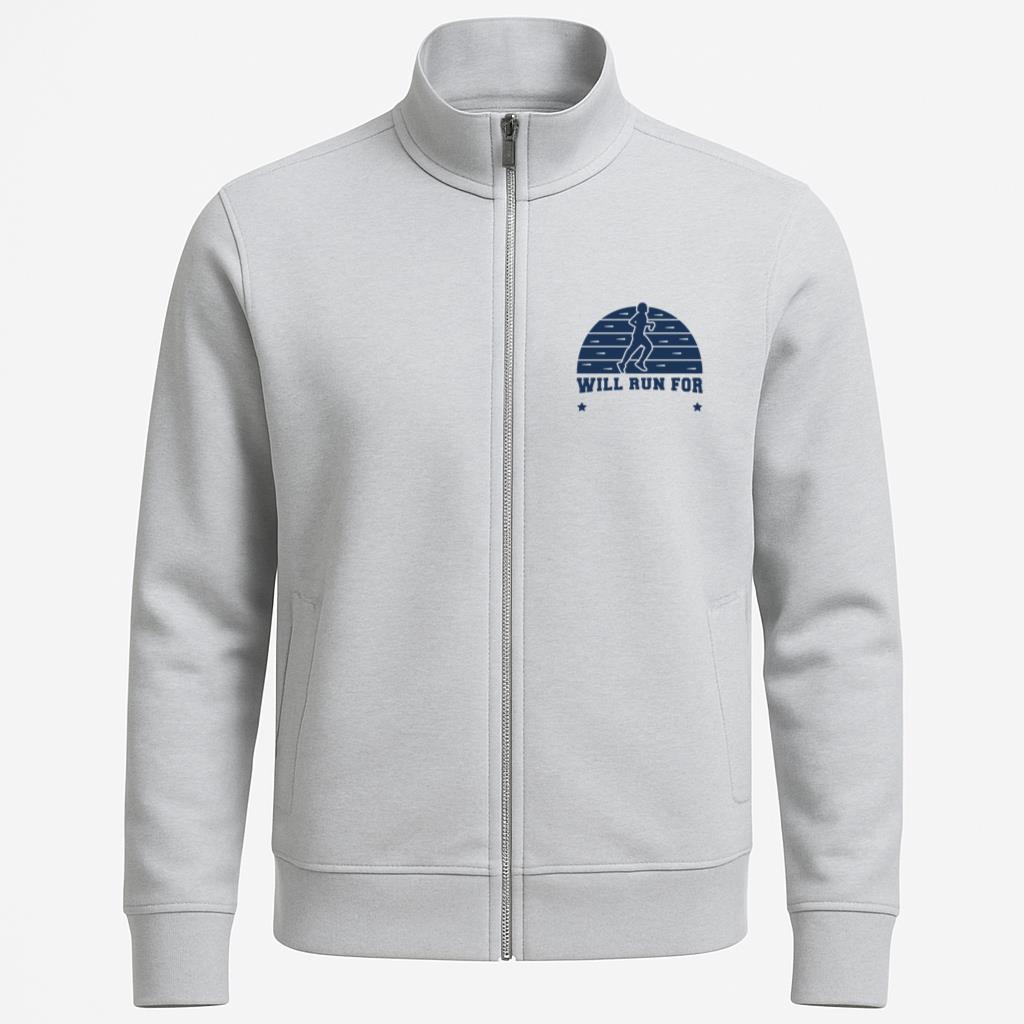 Will Run For Marathon Badge Jacket